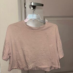Wild Fable Pink Boxy Crop T-Shirt